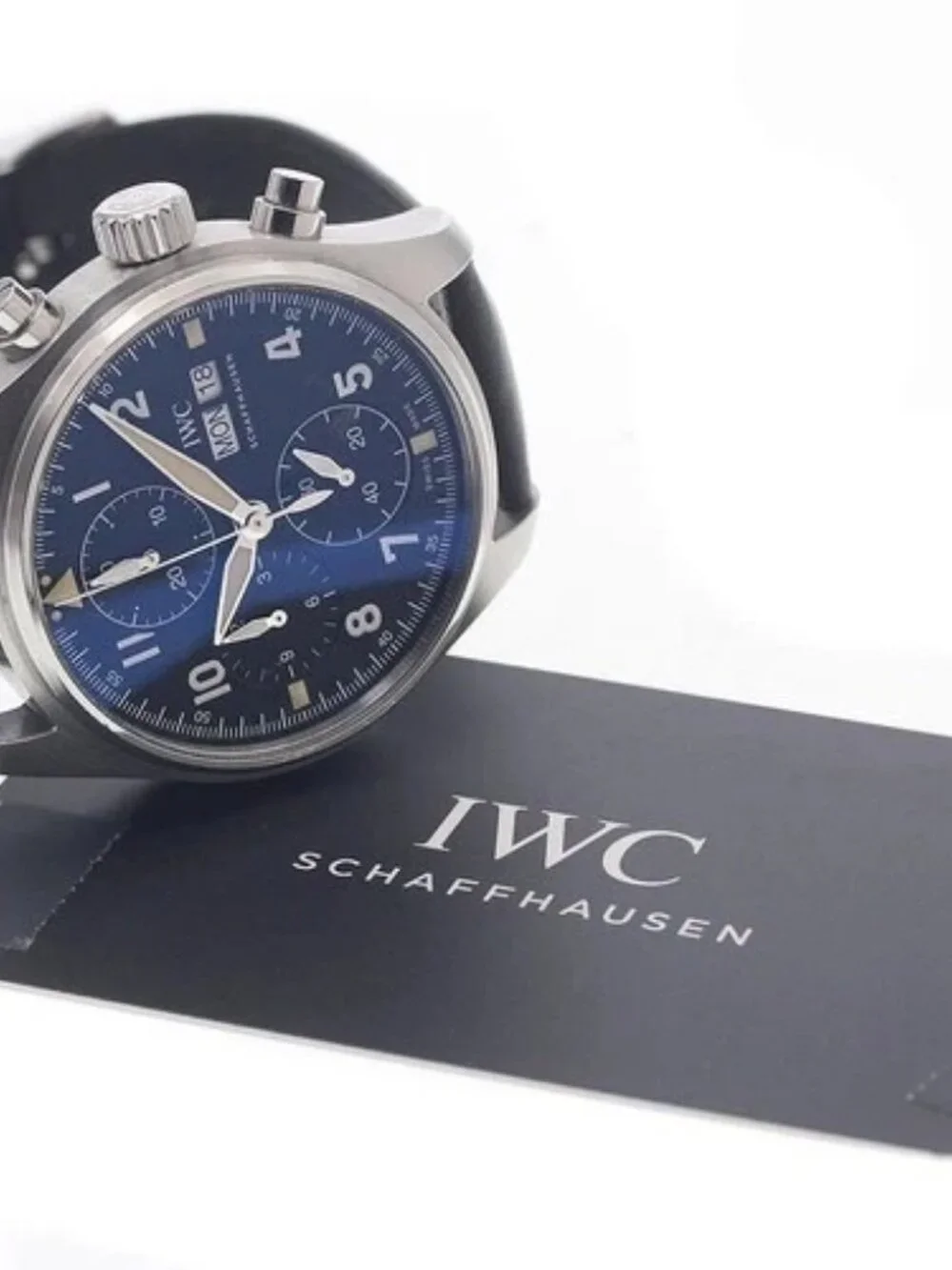 IWC SCHAFFHAUSEN Pilot watch spit fire IW387901 Chronograph AT Men's_965555